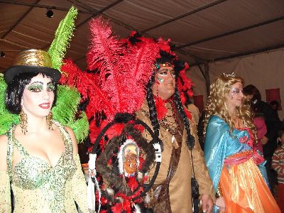 Jdar, Medina e Ibarra asisten a la presentacin de la Reina, la Musa y el Momo del Carnaval 2.008