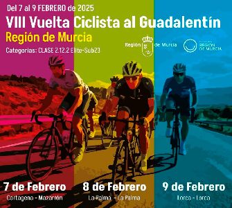 Corte al trfico rodado este domingo 9 de febrero, con motivo de celebracin de la VIII Vuelta Ciclista al Guadalentn-Regin de Murcia