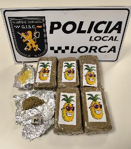 La Polica Local de Lorca detiene a tres personas por trfico de drogas 