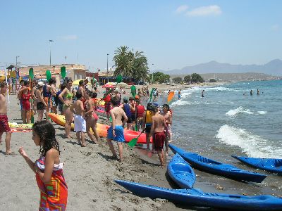 Los 300 alumnos matriculados este verano en el EVAFO participarn el lunes en actividades de playa y senderismo en las pedanas lorquinas