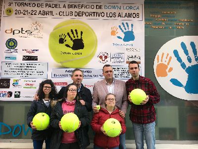 La Asociacin ''Down Lorca'' organiza para los das 20, 21 y 22 de abril su III Torneo de Pdel Benfico en el Club de Tenis ''Los lamos'' 