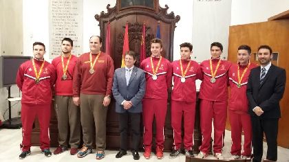 El Alcalde felicita a los lorquinos participantes en el campeonato de Espaa de selecciones autnomicas de voleibol