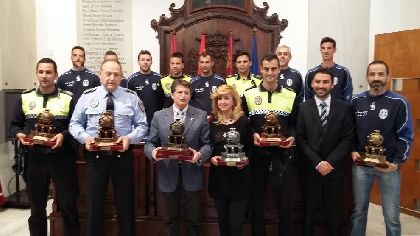 El Alcalde de Lorca recibe a los 12 agentes municipales que han participado en el XXIII Campeonato Nacional de Policas Locales Alcazaba 2015