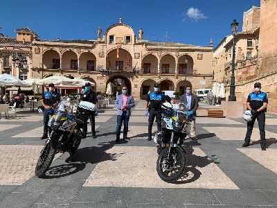 La Polica Local ampla su parque de vehculos con dos nuevas motocicletas para seguir incrementando la versatilidad 