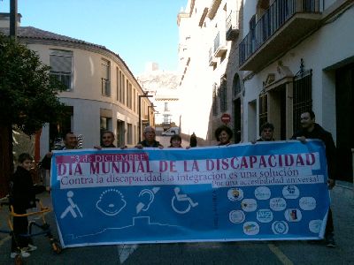 Doce ONGs sociosanitarias de Lorca y el Ayuntamiento celebran por segunda vez el Da Mundial de la Discapacidad