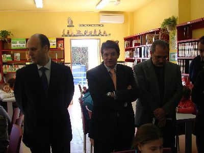 El Alcalde de Lorca inaugura la nueva Biblioteca Pblica de Marchena-Aguaderas