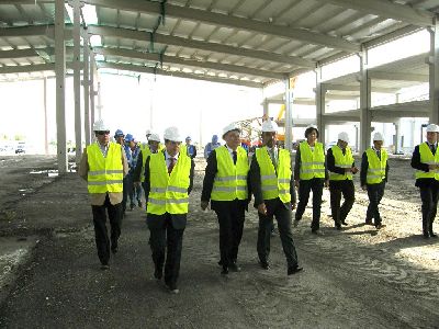 Las obras para la construccin de la planta de Noksel en Lorca alcanzan su ecuador