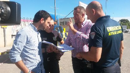 El Plan de Emergencias de la Feria de Lorca unifica los servicios junto a la entrada del Huerto de la Rueda e incorpora una ambulancia en el casco histrico durante el da