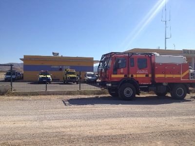 La Base de Emergencias de las pedanas altas de Lorca acoge unas jornadas prcticas de prevencin de incendios de la UME con otros servicios de emergencias