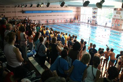 150 nios participaron en el Festival de Natacin celebrado en el Complejo Deportivo Europa