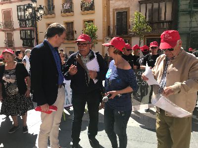 Los mayores de nuestro municipio participan en la Marcha por el Envejecimiento Activo enmarcada dentro de la IV Muestra de Actividades ''Lorca amigable con las personas mayores''