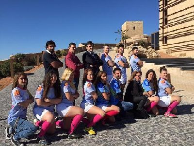 El Concejal de Deportes, Agustn Llamas, presenta las nuevas equipaciones y la pgina web del Club de Rugby de Lorca