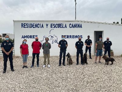 Lorca acoge estos das un seminario con distintas unidades caninas policiales de la Regin y de otras comunidades