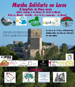 La Asociacin Senderismo Solidario celebrar el prximo domingo una marcha solidaria al Cejo de los Enamorados a favor de  Down Lorca