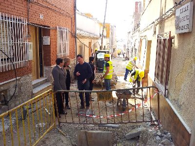 La Concejala de Empleo del Ayuntamiento de Lorca inicia la remodelacin de las Calles Gabriel Gonzlez, Subida a Marines y Calle Cueva de Mena del barrio de San Cristbal