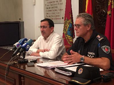El Ayuntamiento de Lorca pone en marcha un plan de refuerzo policial tanto en el casco urbano como en las pedanas durante este verano