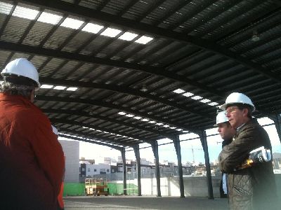 El Ayuntamiento de Lorca ultima la construccin de la quinta pista cubierta edificada en colegios del municipio durante los 5 aos de gobierno de Francisco Jdar