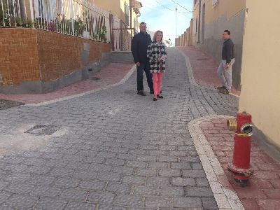 El Ayuntamiento de Lorca concluye las obras de remodelacin y ensanchamiento de la Calle Capachas para garantizar el paso de vehculos de emergencia
