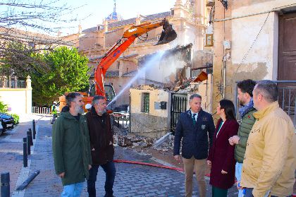 La demolicin de tres inmuebles junto a la vieja Crcel inicia la regeneracin del rea de los Barrios Altos de Lorca