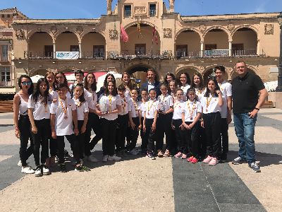El Alcalde felicita a las deportistas del Club Gymnos Ciudad del Sol Lorca tras conseguir el 1er y el 3er puesto en el Campeonato del Mundo de Gimnasia Esttica por Equipos 