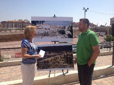 La Concejala de Empleo de Lorca inicia la mejora del entorno del Centro de Visitantes, Muralla Medieval y puente de piedra con una inversin de 475.342 