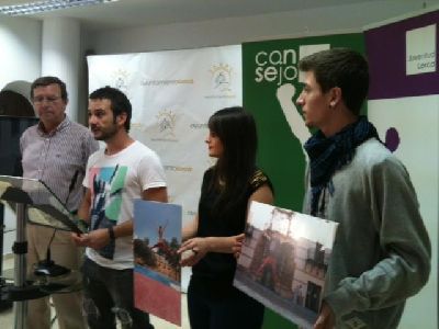 Jos Manuel Fajardo, Agustn Gonzlez y Valentn Guilln, ganadores del concurso #estoesjuventud para promocionar la campaa #lorcalizate