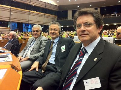 Los Alcaldes de Lorca, Mostar y L''Aquila presentan en Bruselas el proyecto de recuperacin de recuperacin de estas tres ciudades, con el que optan a fondos europeos