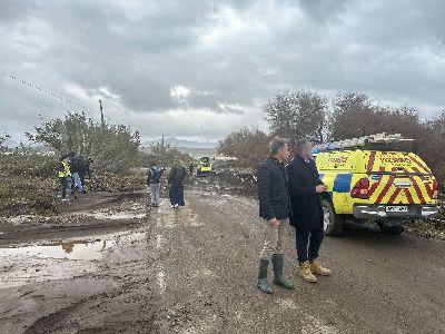 El Ayuntamiento despliega un dispositivo especial para reparar los daos causados por las lluvias en varias pedanas