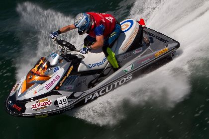 El piloto lorquino de motonutica Juanfra Rodrguez se proclama Campen de Espaa en las modalidades de Rally Jet y Offshore