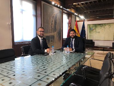 El alcalde de Lorca plantea a Lpez Miras la necesidad de que la CARM culmine los proyectos que an quedan pendientes en el municipio para los que ofrece su colaboracin