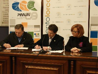 El Alcalde de Lorca firma un convenio de colaboracin con AMUSAL  para el fomento de la economa social y empleo en el municipio