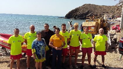 El Alcalde de Lorca visita las playas de Puntas de Calnegre para supervisar el dispositivo municipal de emergencias y limpieza establecido en el litoral lorquino