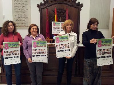 El Ayuntamiento de Lorca y la Federacin de Mujeres celebran el 8 de marzo bajo el lema ''Mujeres y hombres construimos en igualdad''