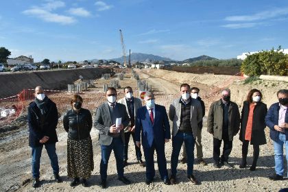 El Alcalde, el Vicealcalde y el delegado del Gobierno visitan las obras de construccin del Corredor Mediterrneo