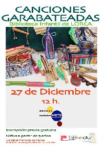 La Biblioteca Infantil y Juvenil del Centro Cultural de Lorca acoger, maana viernes, a las 12 horas, un taller de villancicos y de instrumentos tradicionales