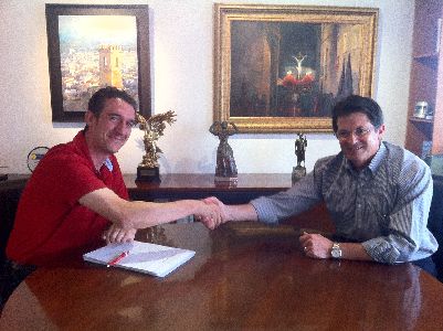 El Alcalde de Lorca se rene con el nuevo Secretario General de la Agrupacin Socialista Lorquina