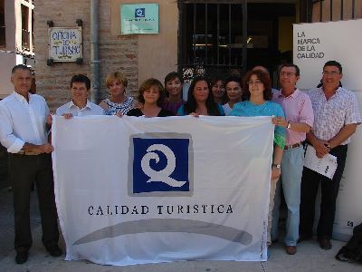 La Oficina de Turismo de Lorca es distinguida con la ?Q? de calidad por la excelencia en su labor de atencin al visitante