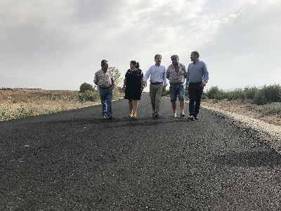 La CARM finaliza la reparacin del Camino Real que mejora la comunicacin de Aguaderas y Purias con Lorca y que ha supuesto una inversin de ms de 202.000 euros