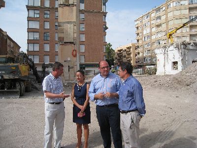  El consejero de Educacin y el Alcalde de Lorca visitan las obras de los IES Ramn Arcas y Ros Giner que estarn concluidas para el prximo curso