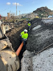 El Ayuntamiento de Lorca finaliza la reparacin de la red de agua potable en Ramonete tras las averas causadas por las lluvias