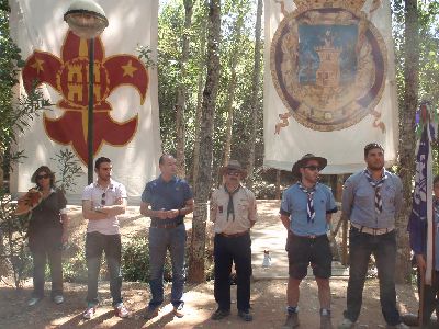 El Concejal de Juventud visita el campamento de verano del Grupo Scout Ciudad del Sol
