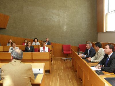 El alcalde de Lorca recibe a la Comisin de Peticiones de la Asamblea Regional
