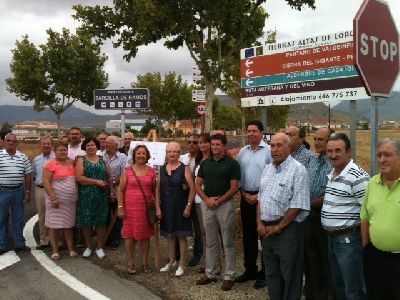  Sevilla y Jdar anuncian que las obras de la carretera lorquina de Zarcilla de Ramos estn concluidas