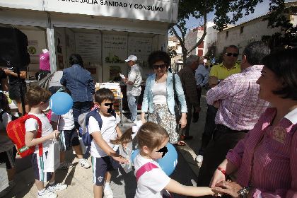 Inaugurada en la Plaza Caldern la VI Feria Lorca Saludable, con 19 expositores