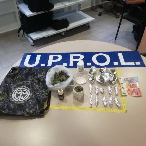 Dos operaciones policiales permiten la retirada de la circulacin de ms de un cuarto de kilo de marihuana y la identificacin de sus portadores
