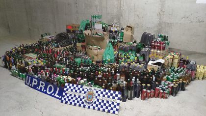 La Polica Local incauta 1.965 unidades de bebidas alcohlicas en cuatro locales que no cumplan la Ordenanza de Convivencia