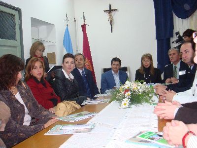 El Alcalde de Lorca, Francisco Jdar, y el Cnsul de Espaa en Crdoba, Pablo Snchez, presiden un almuerzo protocolario en el Consulado espaol