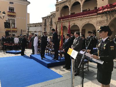 El Alcalde ensalza la labor desempeada por el Cuerpo Nacional de Polica en toda Espaa durante el acto de los ngeles Custodios celebrado esta maana en Lorca