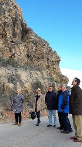 Fomento avanza en los proyectos de obras en las carreteras del entorno del Castillo de Lorca para evitar nuevos desprendimientos de piedras