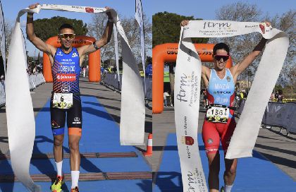 Estanislao Lorencio y Eva Maza ganan el renovado Duatln Ciudad de Lorca, muy aplaudido por los participantes 